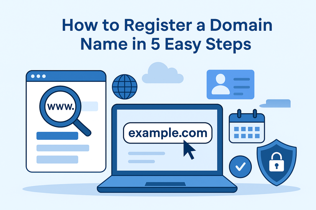 How to Register a Domain Name in 5 Easy Steps (Complete Guide)